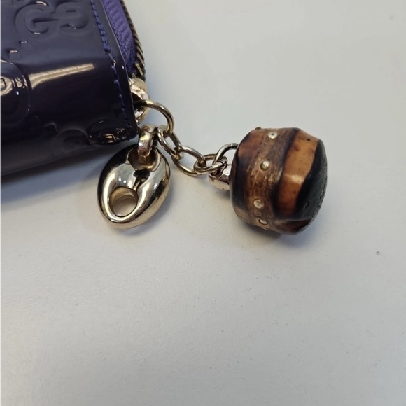 Gucci Limited Edition Purple Patent Guccissima with Bamboo Charm - Picture 3 of 8